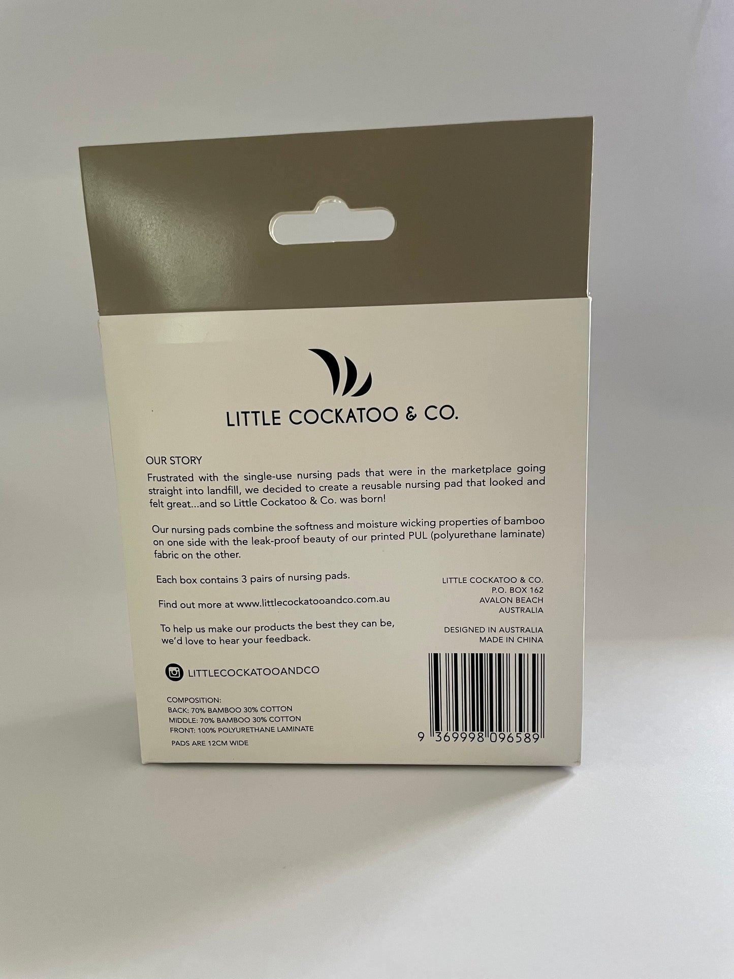 Reusable, washable nursing pads